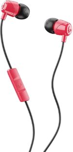 Skullcandy Jib Wired Earbud Headphones with Microphone (Red)