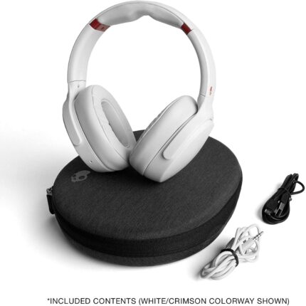 Skullcandy Venue Wireless ANC Over-Ear Headphone - White/Crimson