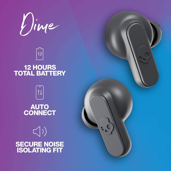 Skullcandy Dime True Wireless In-Ear Earbuds - Chill Grey