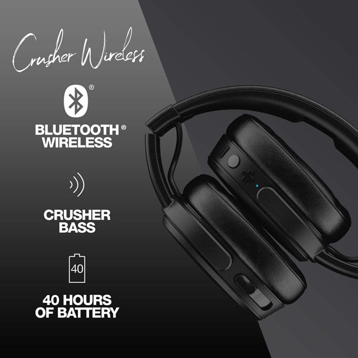 Skullcandy Crusher Wireless Over-Ear Headphones - Black