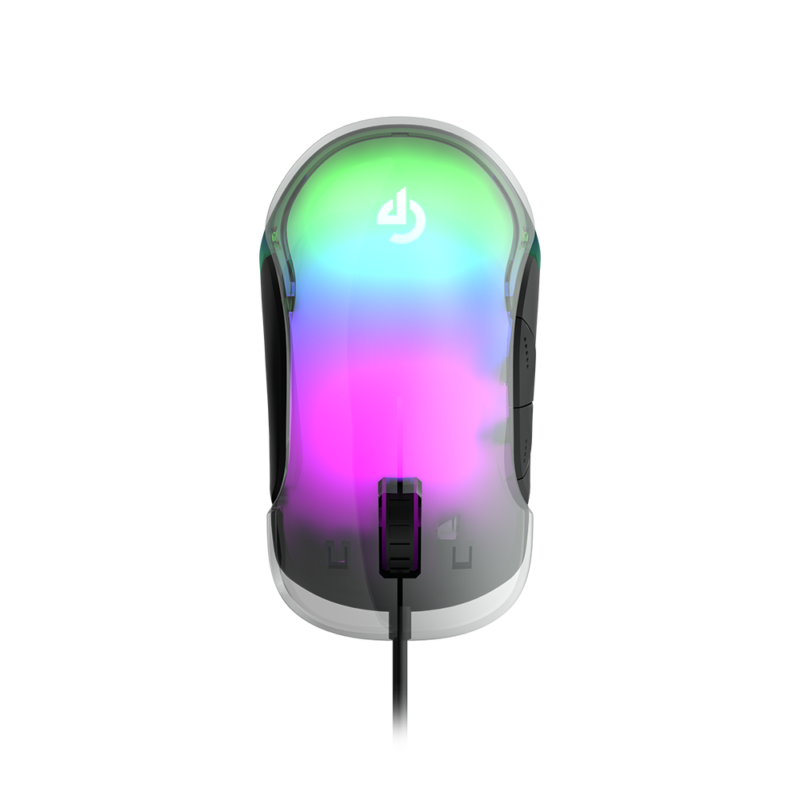 Porodo Gaming Mouse RGB 8D Crystal Shell 12800 DPI