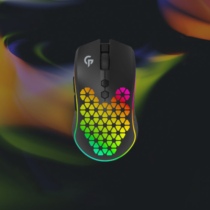 Porodo Gaming Wireless Mouse 9D With RGB Light