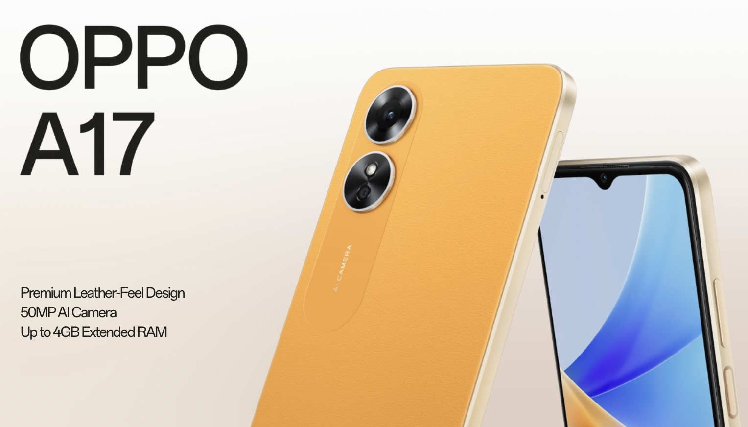 Oppo A17 design and display