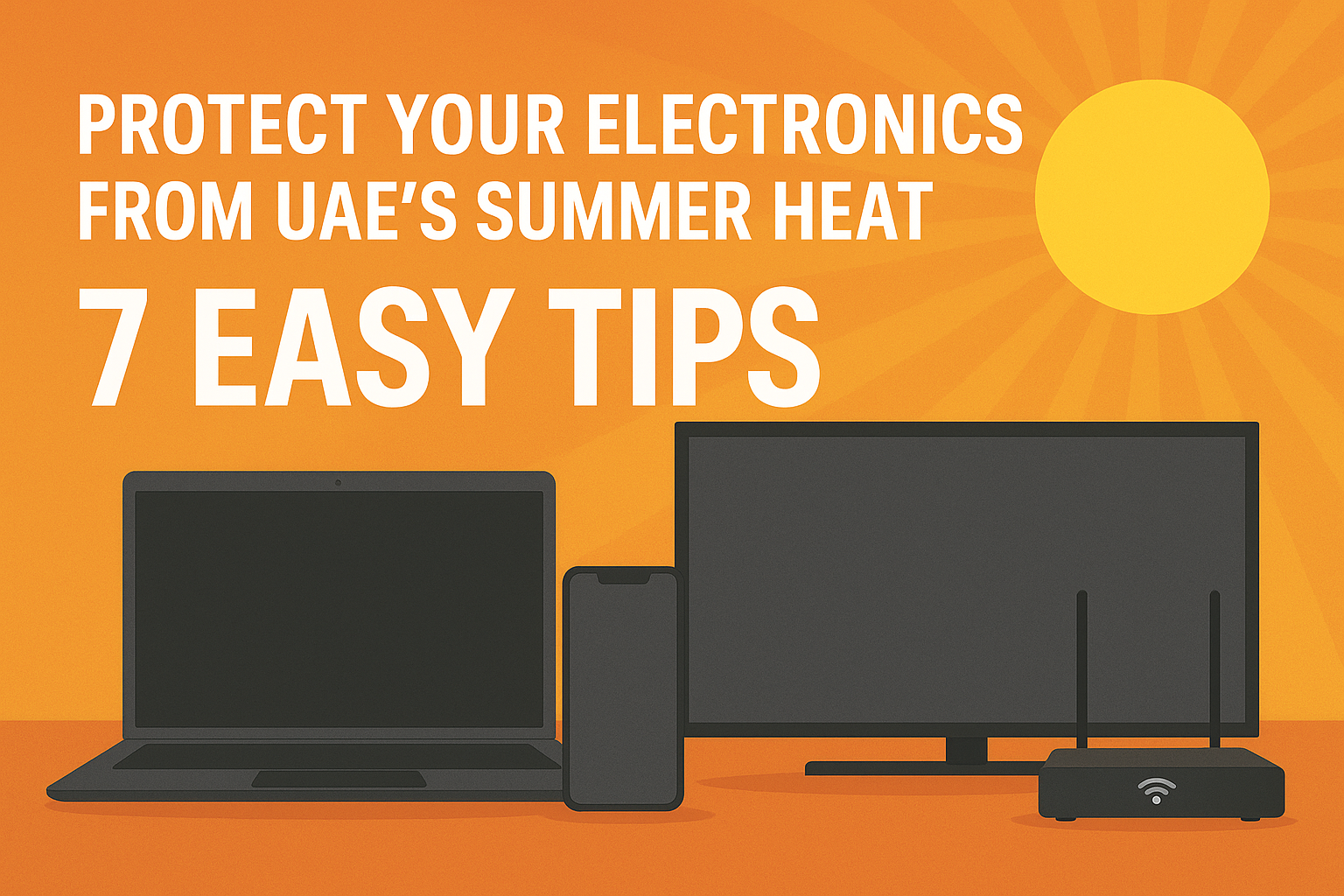 protect electronics from UAE heat
